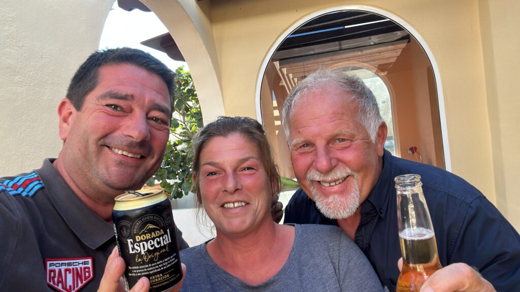 Arrived on Lanzarote – with sailing instructor Siggi