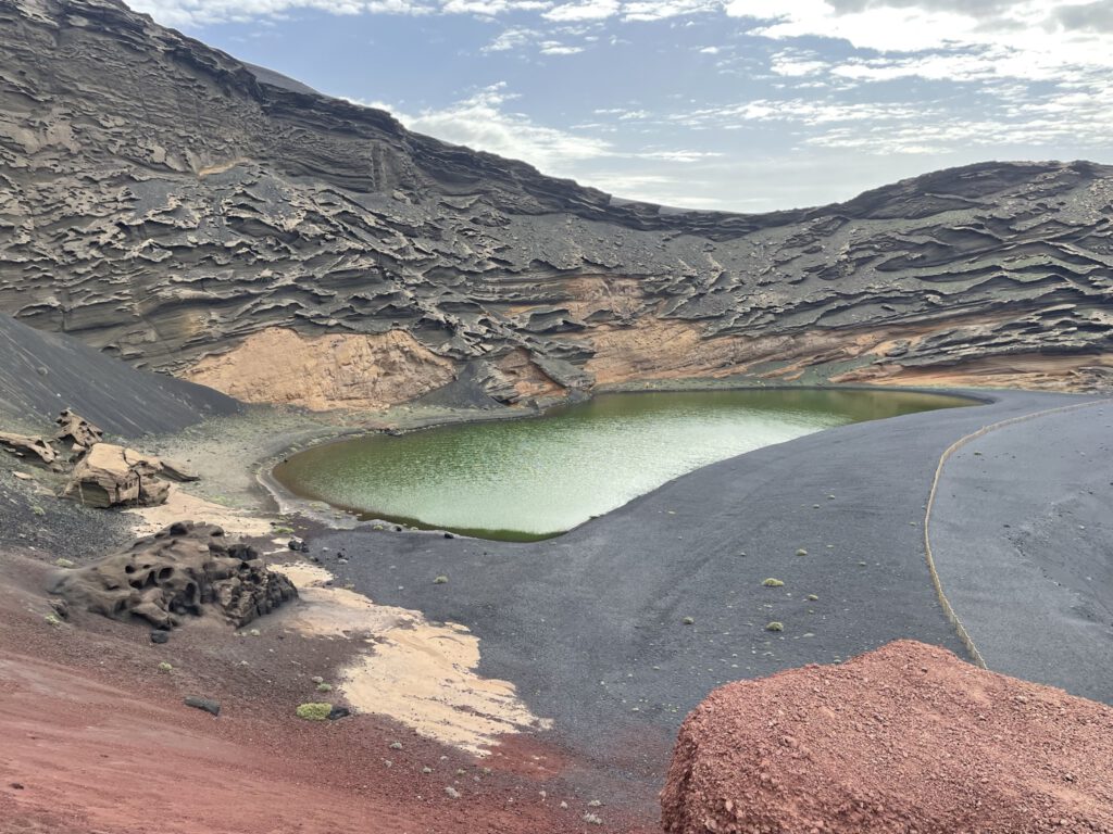The green lagoon at El Golfo