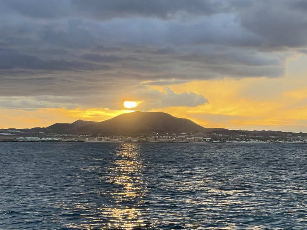 Sunset at anchor