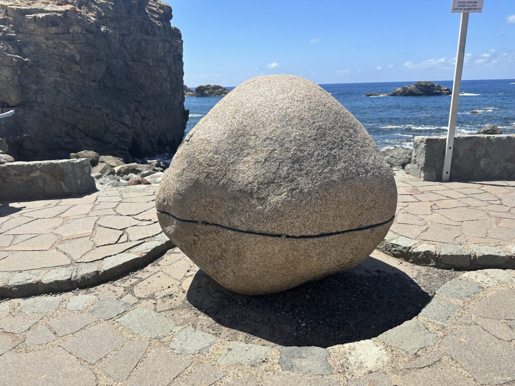 A curious rock by the sea