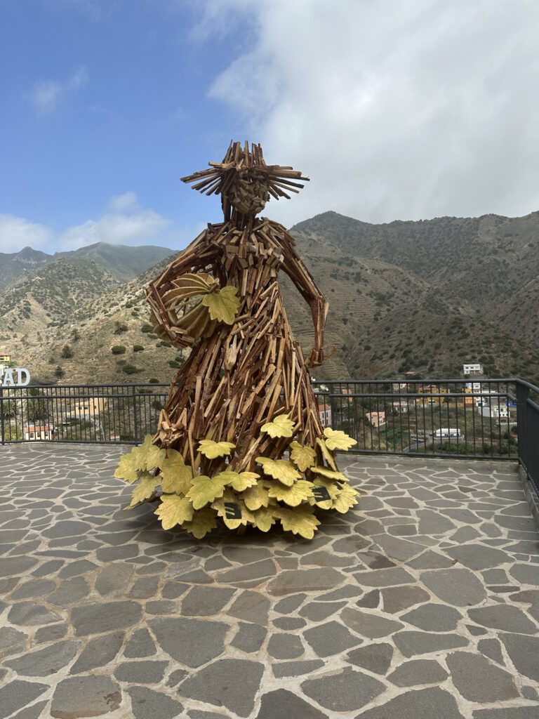 A roadside sculpture