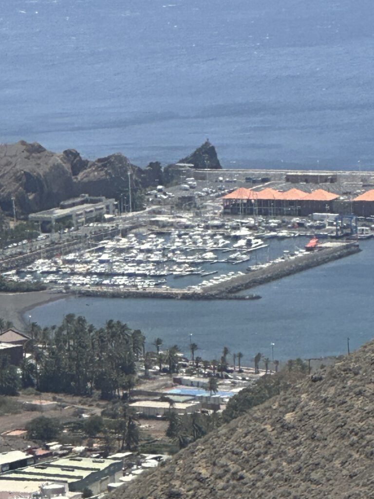 View of the marina in San Sebastián