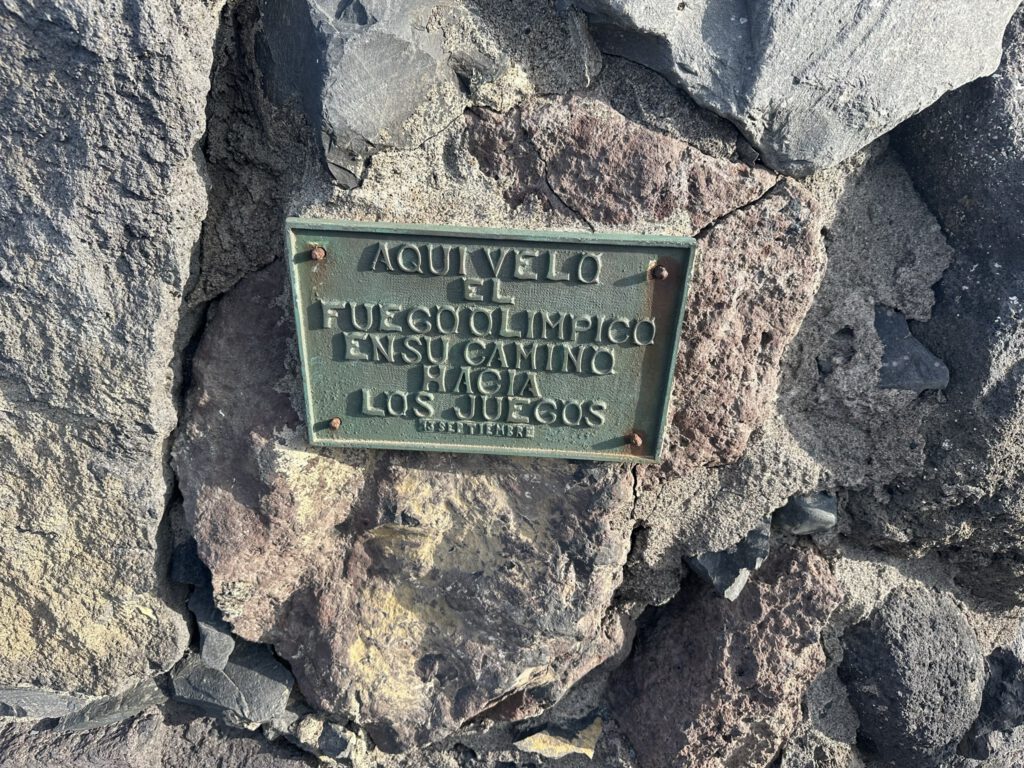 A memorial plaque