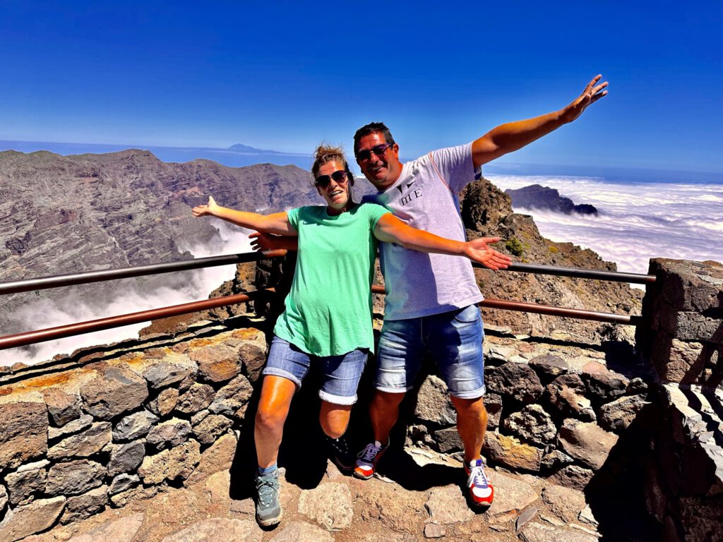 Geschafft – auf dem Dach von La Palma