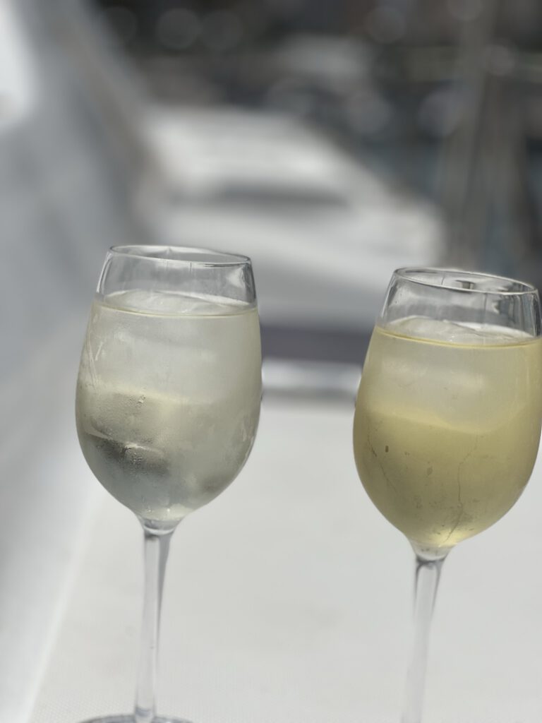 Cheers – on the evening before leaving Las Palmas