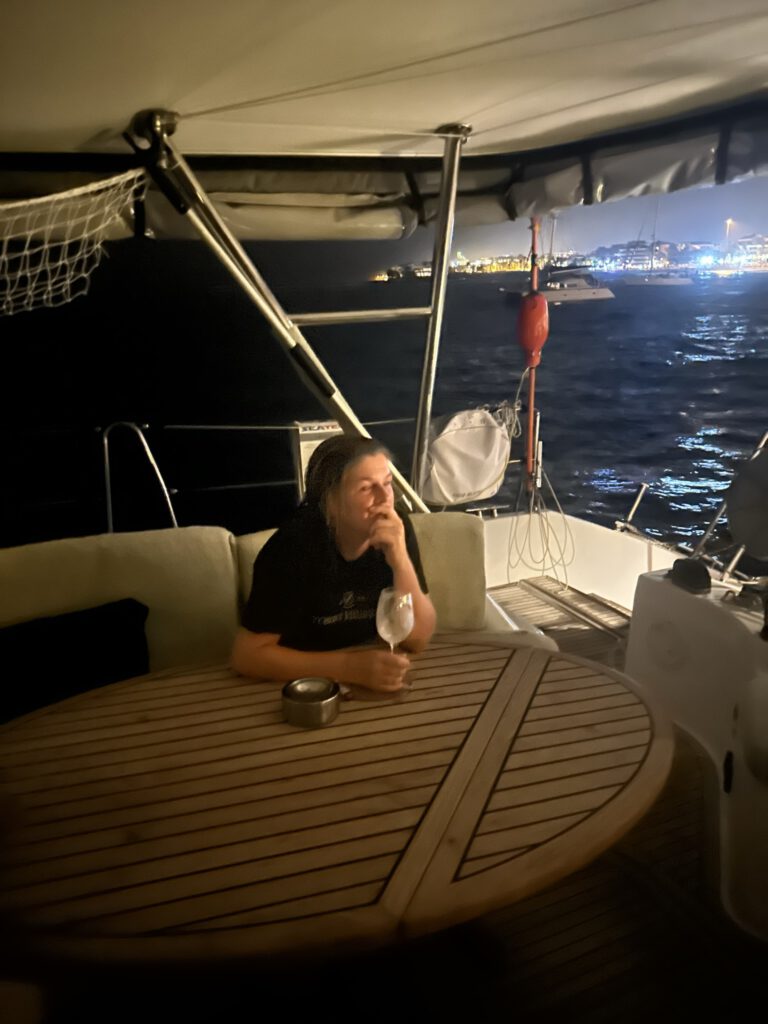 Evening at anchor