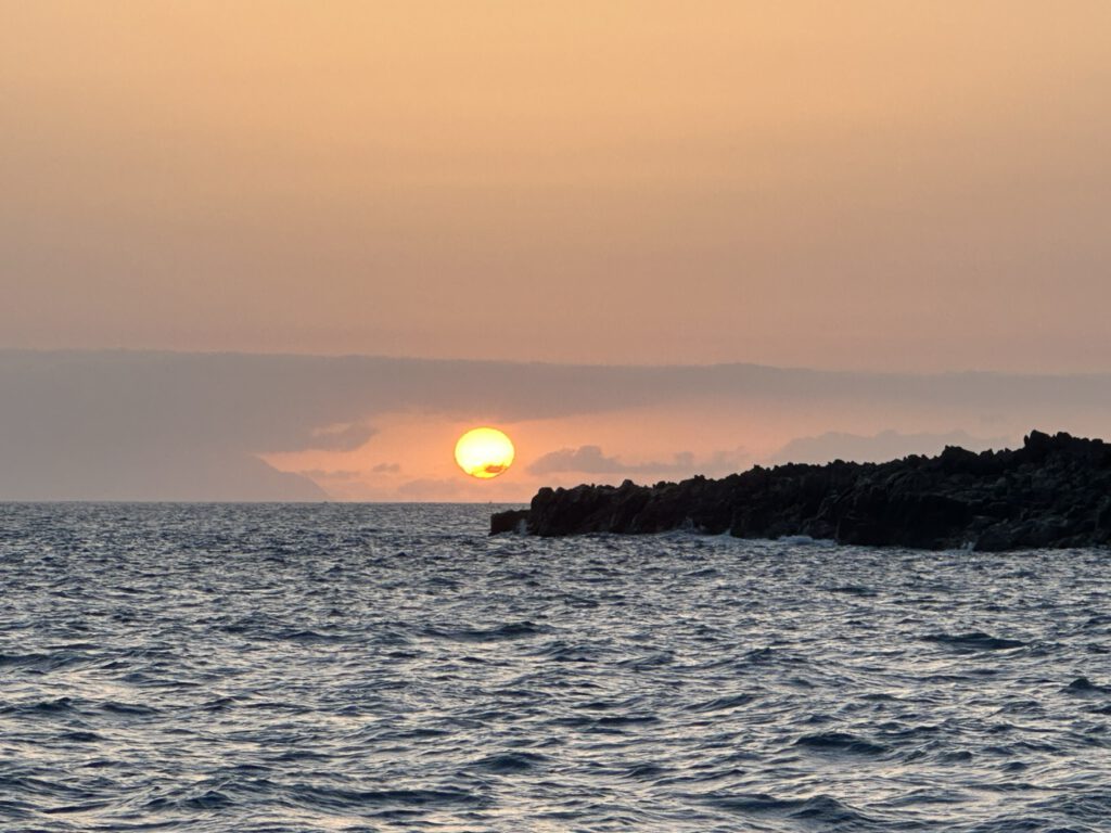 Sunset at anchor