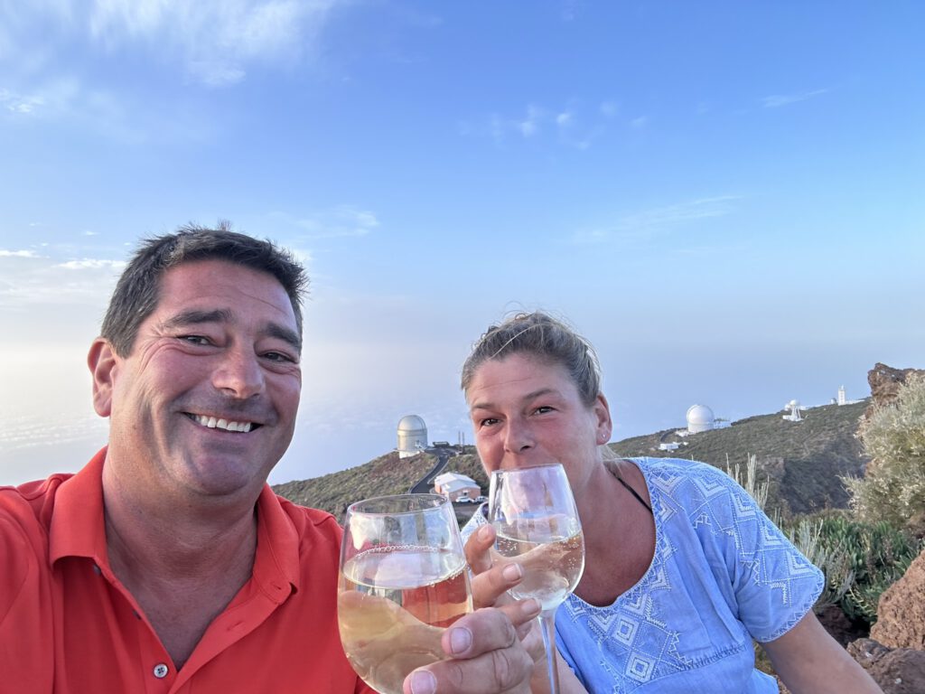 Sunset at the Roque de los Muchachos